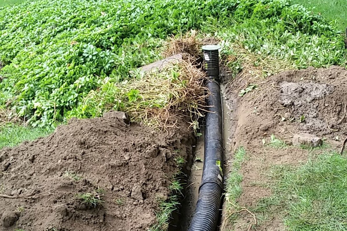 Drainage system installation